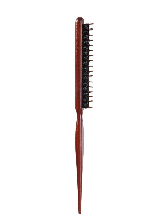 KEAIYYJ- Slick Back Teasing Hair Brush Boar Bristle with Tooth - Image 1