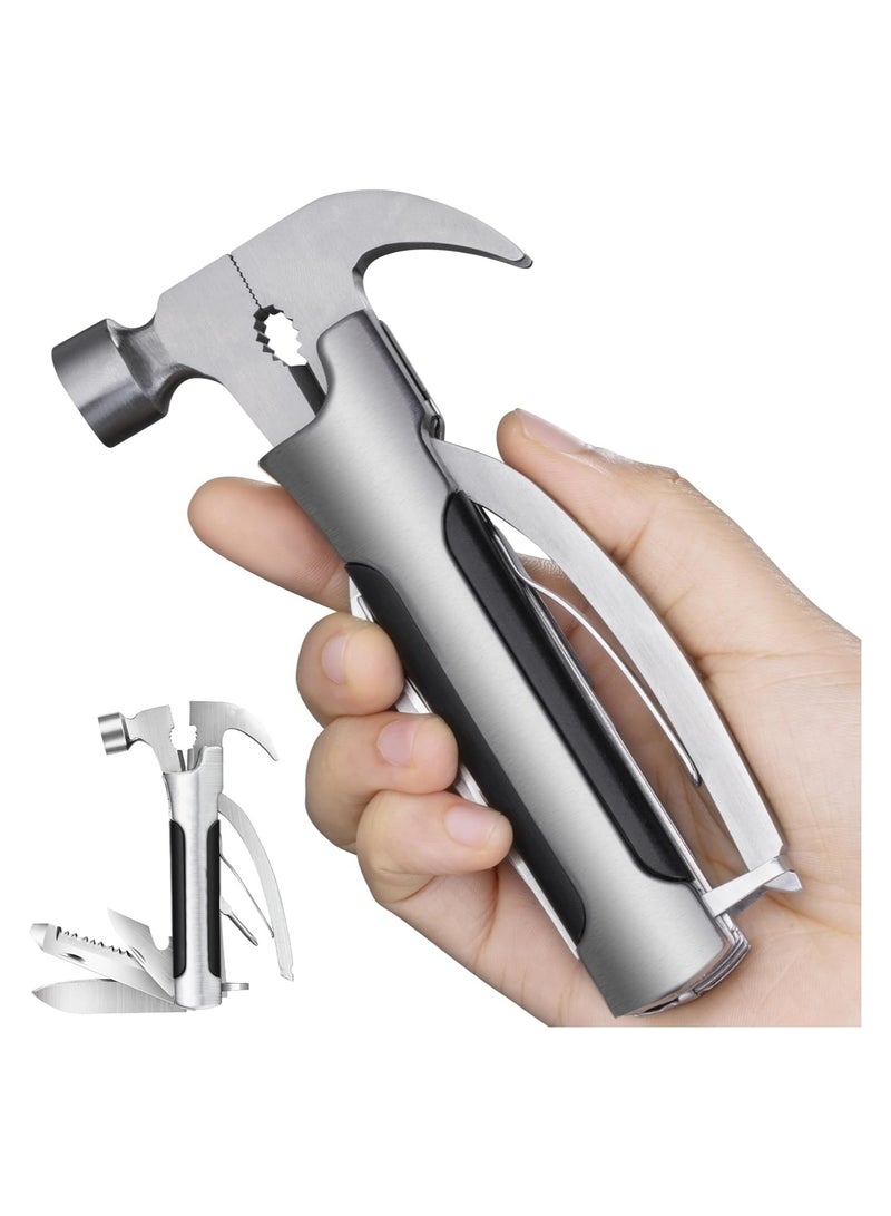 SOLARAE Versatile Camping Multitool Accessories - Perfect Gifts for Men, Husbands, Boyfriends, and Partners. Ideal Mini Hammer Gadgets for Birthdays, Anniversaries, Weddings, and Housewarming Celebrations. - Image 1