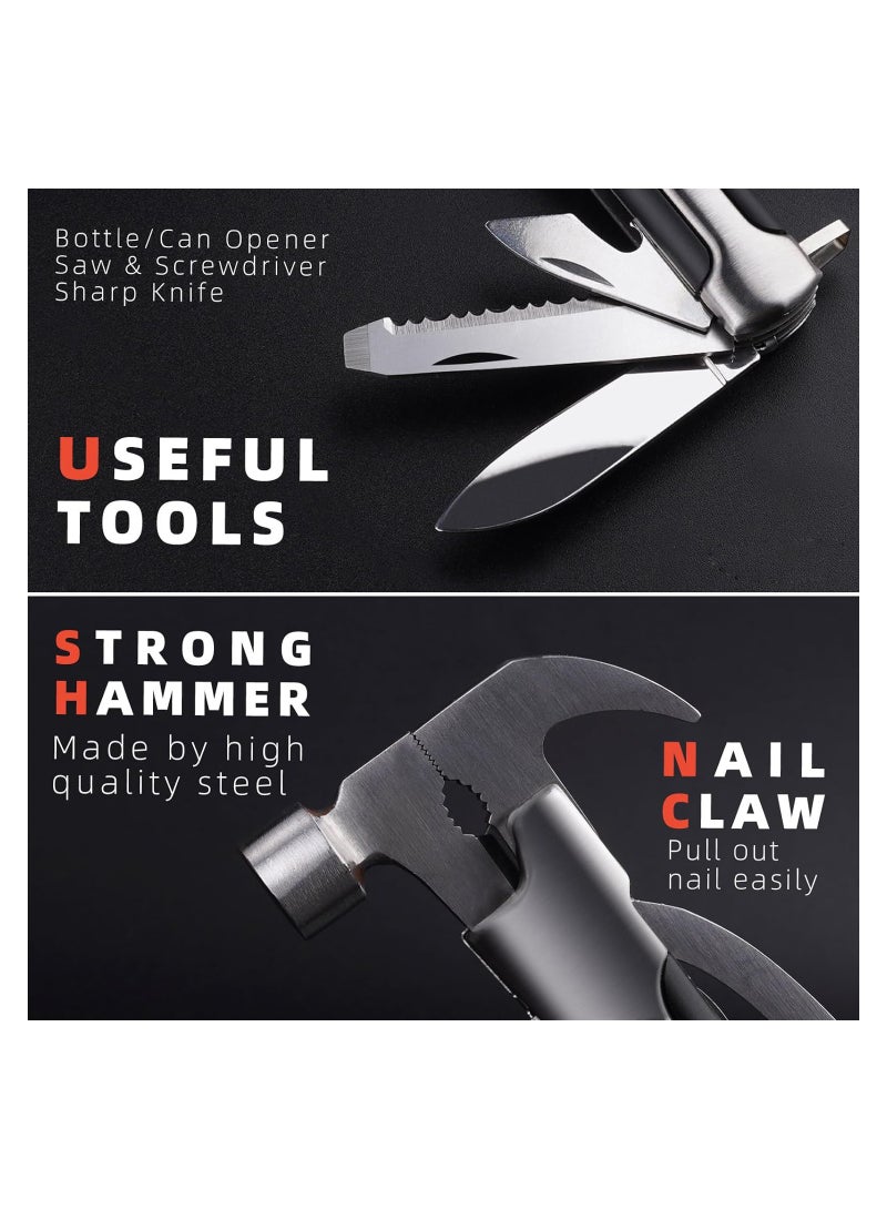 SOLARAE Versatile Camping Multitool Accessories - Perfect Gifts for Men, Husbands, Boyfriends, and Partners. Ideal Mini Hammer Gadgets for Birthdays, Anniversaries, Weddings, and Housewarming Celebrations. - Image 5