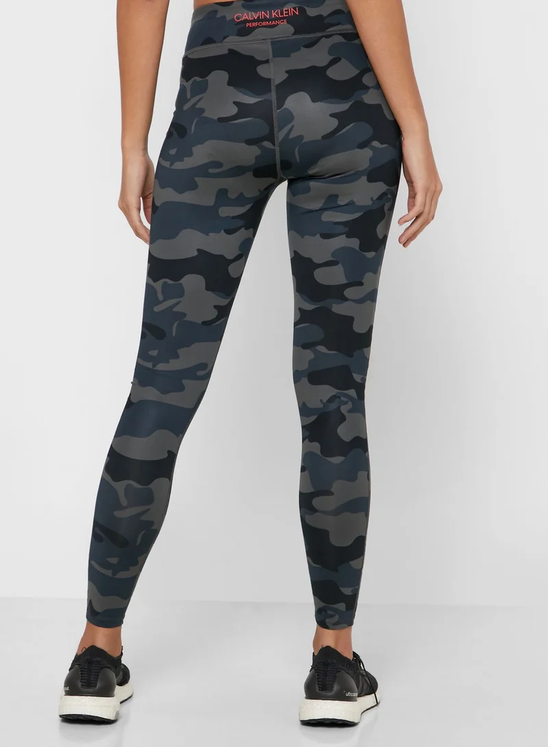 Calvin Klein Sports Camo Tights