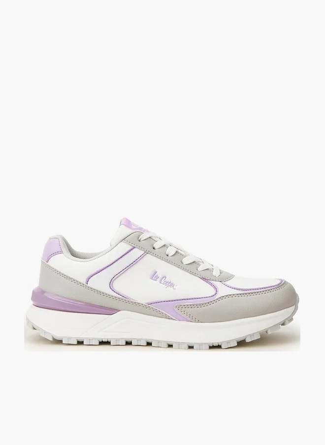 لي كوبر Women's Panelled Lace-Up Sneakers