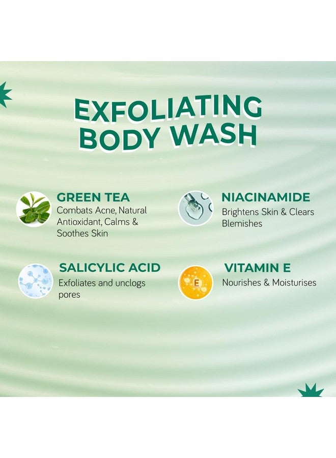  مودي غسول الجسم أكنيكسبرت 2% حمض الساليسيليك 5% النياسيناميد والشاي الأخضر يمنع حب الشباب في الجسم وينظف البشرة بعمق، خالٍ من البارابين والكبريتات، مناسب لجميع أنواع البشرة، جل استحمام للجسم 200 مل - Image 3
