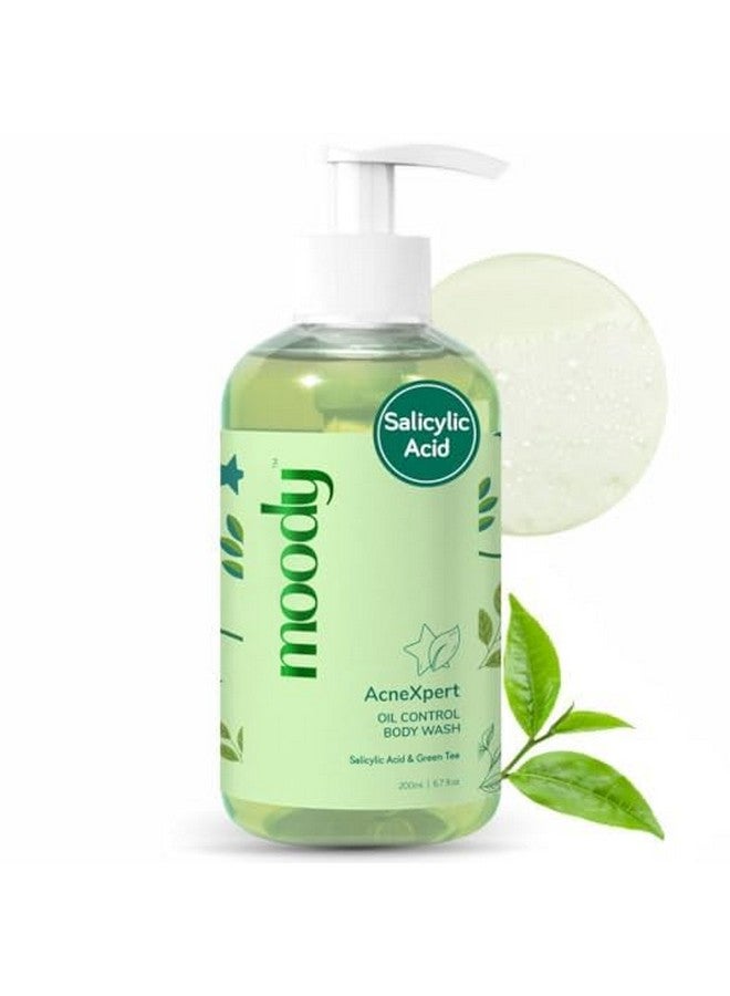  مودي غسول الجسم أكنيكسبرت 2% حمض الساليسيليك 5% النياسيناميد والشاي الأخضر يمنع حب الشباب في الجسم وينظف البشرة بعمق، خالٍ من البارابين والكبريتات، مناسب لجميع أنواع البشرة، جل استحمام للجسم 200 مل - Image 1