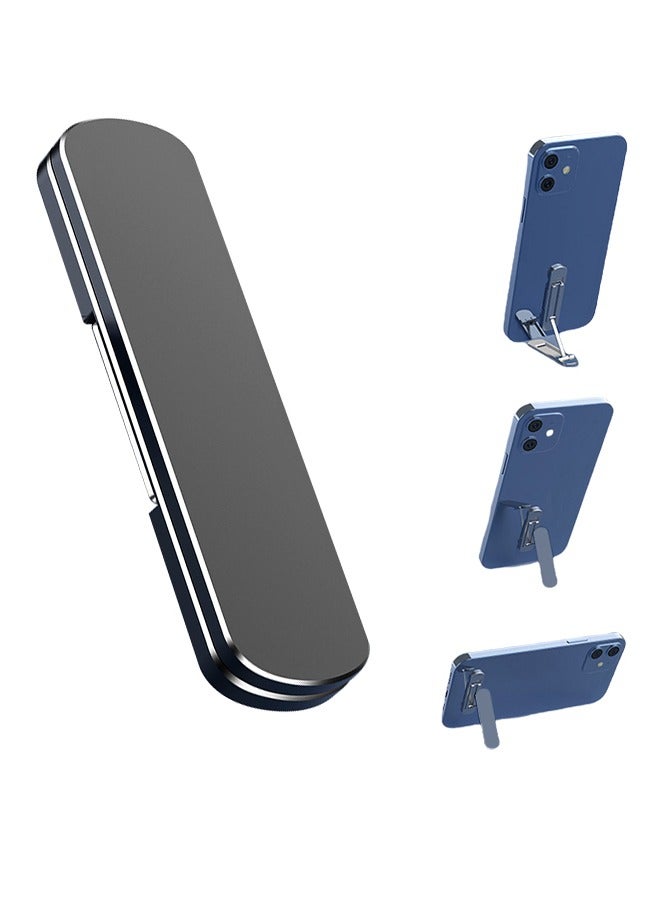 Ultra-Thin Cell Phone Holder, Adjustable Mini Alloy Phone Kickstand Portable Foldable Phone Stand Adjustable Angle,for All Smartphones - Image 1