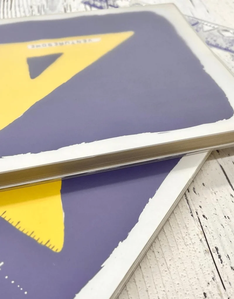 كاغيت جيمي دوكان Paper Ship Shop Miter Patterned Striped 96 Sheets Notebook Agenda Notebook School Notebook