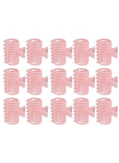 Sonew Hot Roller Clips Hair Curler Clip Hair Roller Claw Clips Fixing Clamp Holding Section Claw Hairdressing Tool 15Pcs/Set Pink(Pink)  - Image 2