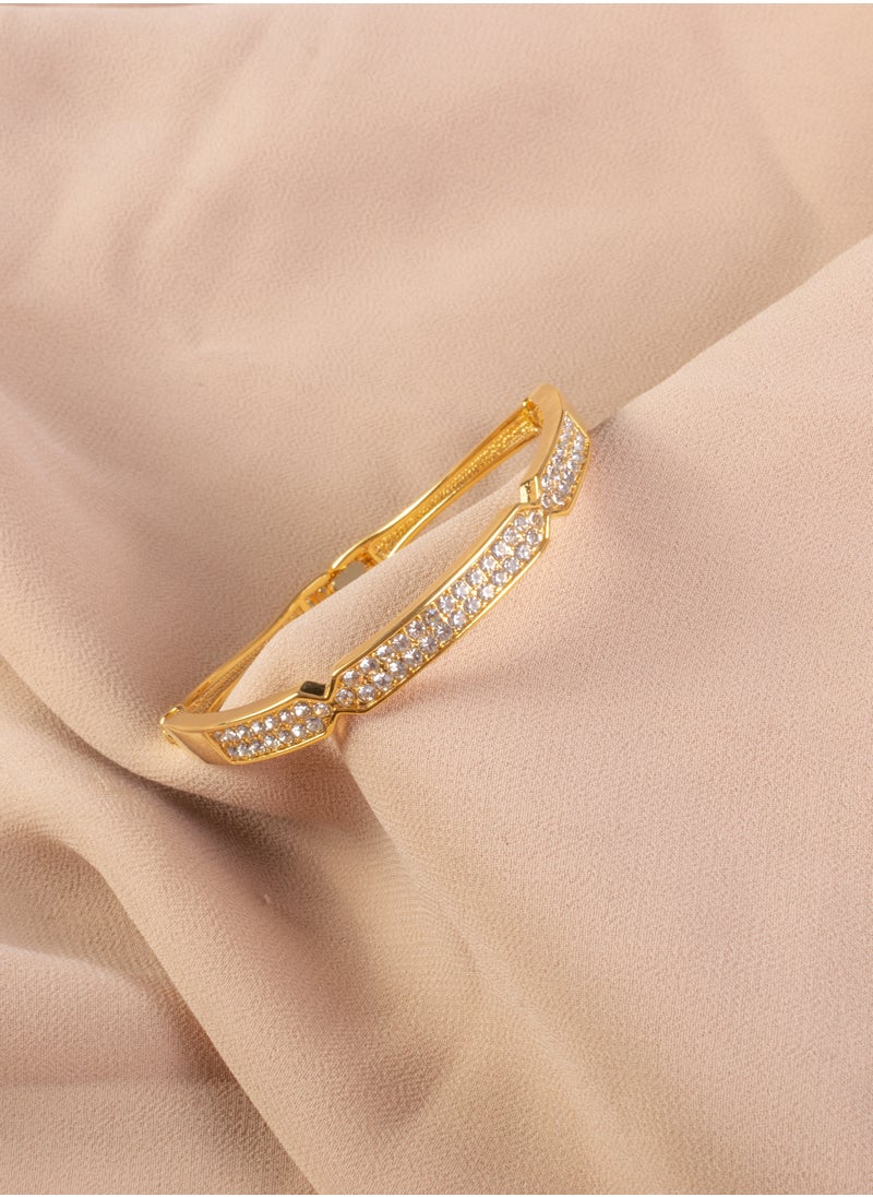 The Black Pearl Accessories - Platinum Zirconic Bracelet Gold - Image 1