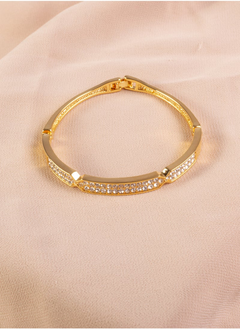 The Black Pearl Accessories - Platinum Zirconic Bracelet Gold - Image 1