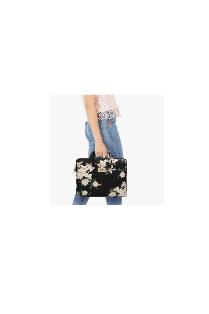 Mosiso MOSISO Laptop Shoulder Bag – Polyester Carrying Sleeve Briefcase with Adjustable Belt – Fits 13 to 15.6 Inch Laptops  - Image 4