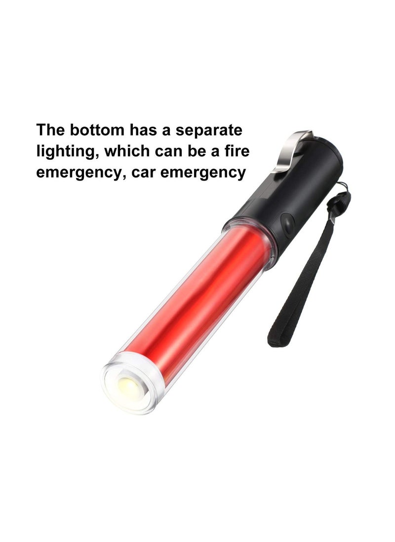 Y&D - Traffic Wand, 2 Pieces LED Light Signal Safety Wand Work Flashlight with Flashing Modes & Lanyard, Emergency for Outdoor Camping Hiking, 11 Inch - Image 1