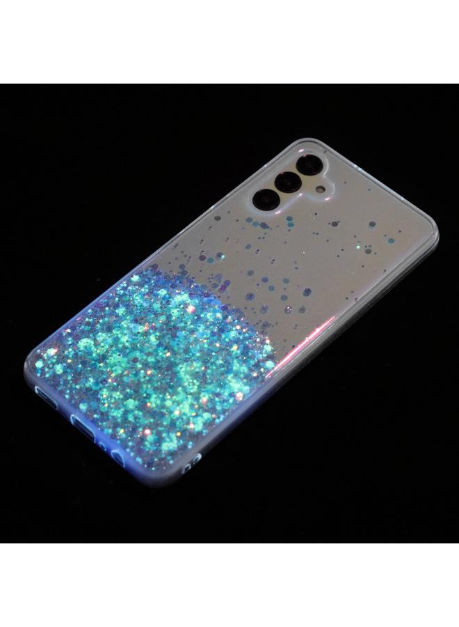 erorex Case For Samsung Galaxy A34 5G Transparent Frame Noctilucent Glitter Powder TPU Phone Case - Image 3