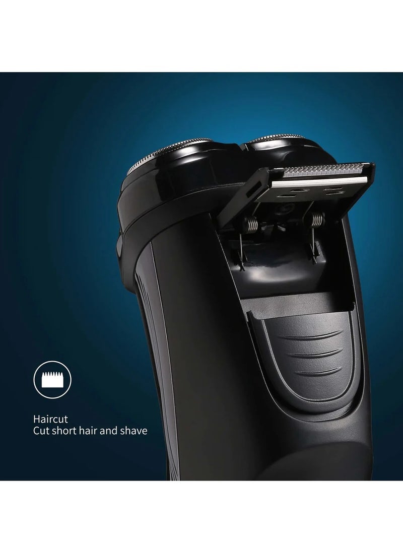 Bomidi M5 Electric Shaver Wireless Electric Razor Beard Trimmer Wet & Dry Hair Shaver Rechargeable Type-C IPX7 Waterproof - Black
