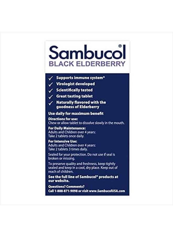 Black Elderberry Chewable Tablets - Added Vitamin C, Chewable Elderberry Kids & Adults Tablets, Supports Immunity, Black Elderberry Tablets, Chewable Elderberry, Gluten Free, Vegan - 60 Count - pzsku/Z0F5C7BC86827FEE6B508Z/45/_/1686479599/a8e7ecf4-5356-4129-a230-d8f216976c7b