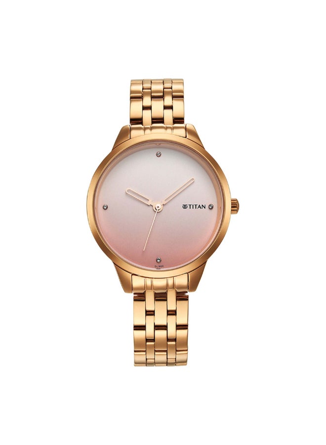 TITAN Women's Pastel Dreams Purple Dial Metal Strap Watch  - Image 1