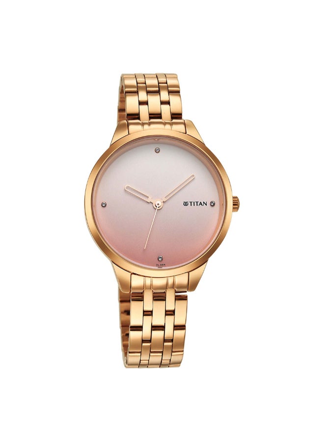 TITAN Women's Pastel Dreams Purple Dial Metal Strap Watch  - Image 2