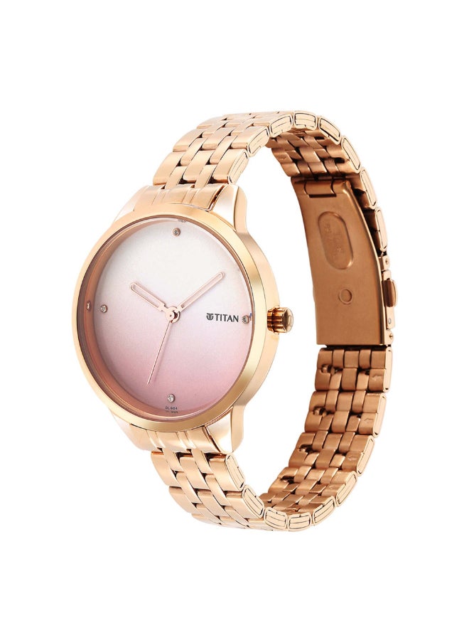 TITAN Women's Pastel Dreams Purple Dial Metal Strap Watch  - Image 3
