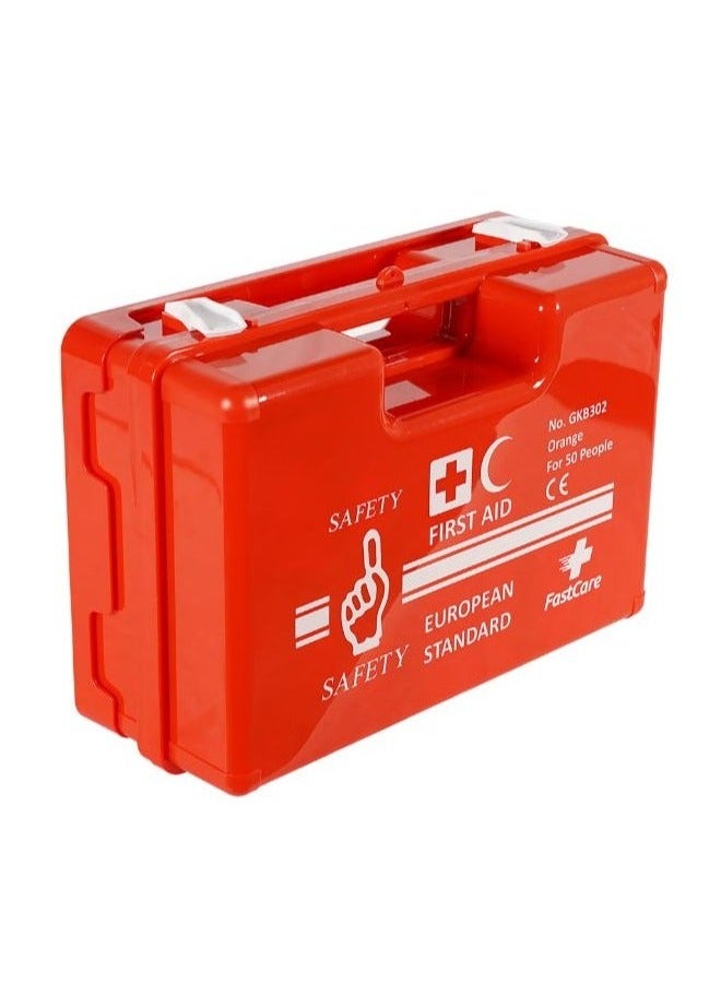 مرقمة صندوق إسعافات أولية ABS لـ 100 شخص وفقًا للمعايير الأوروبية
