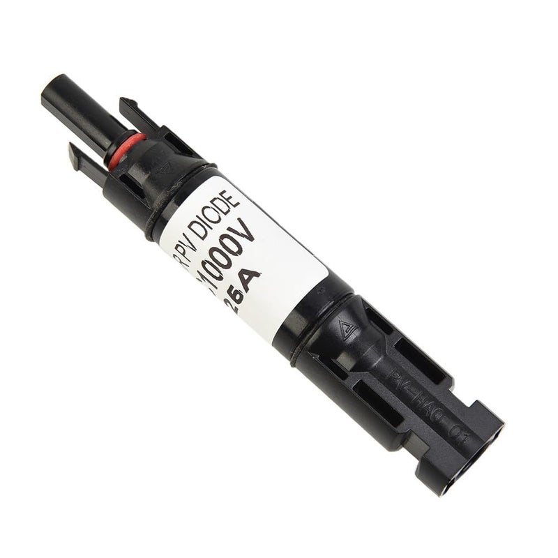 Inline PV Fuse Holder 25A 1000VDC IP67 Waterproof with Diode for Solar Panel Array Protection Class II - Image 2
