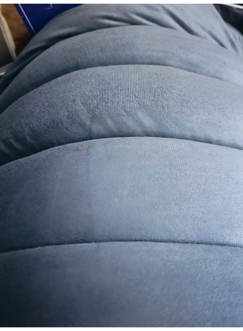 سليب لاند بكج الضيوف والرحلات لون رمادي فاتح طراحة مع بطانية ومخدة وشنطة تخزين - Image 4