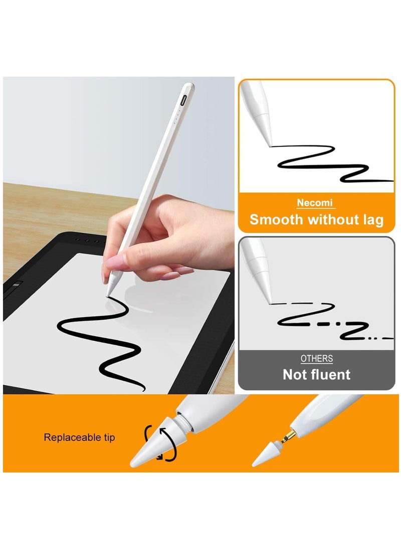MMG - Stylus Pen for iPad with Palm Rejection, Active Pencil Compatible with (2018-2022) Apple iPad Pro (11/12.9 Inch),iPad Air 3rd/4th Gen,iPad 6/7/8th Gen,iPad Mini 5th Gen for Precise Writing/Drawing - Image 1