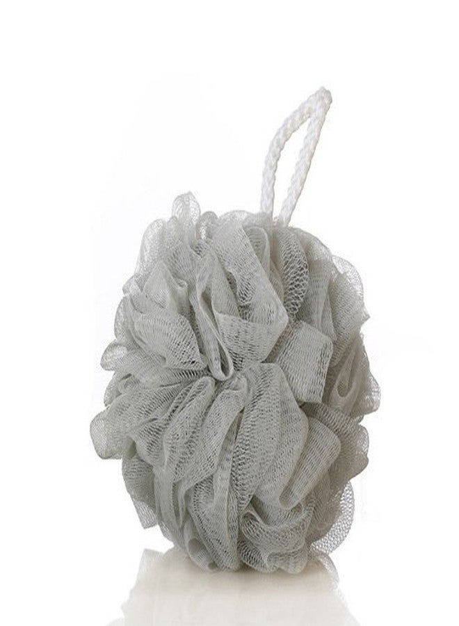 SPHTOEO Bath Shower Sponge Loofahs Mesh Pouf Shower Bath Ball Brush (Grey) - Image 1