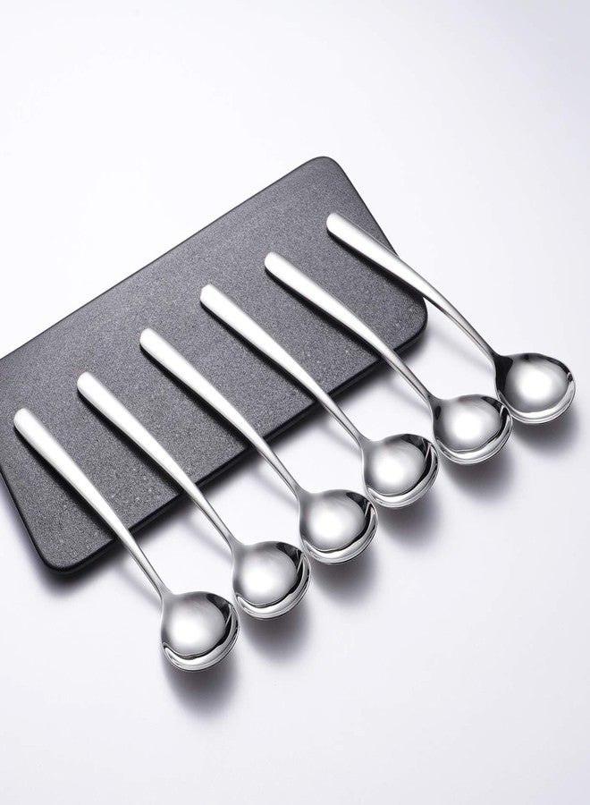 Ironx Soup Spoons 6-Pack 18/10 Stainless Steel Big, Large and Heavy Duty Round Spoons Elegance Series 7.7 Inch Long 2.2 Ounces Weight by IRONX (biggest soup spoons) - Image 5