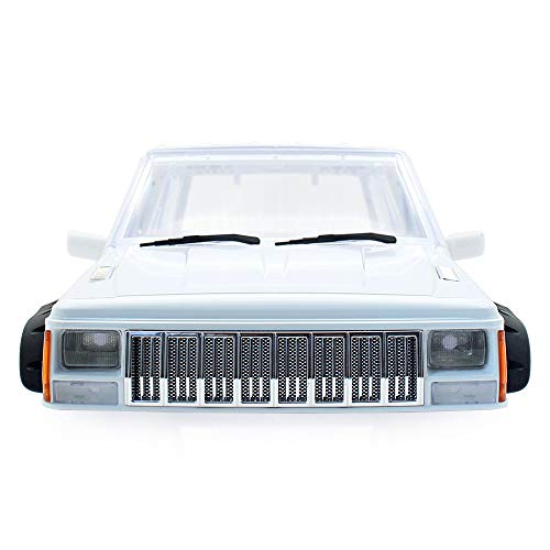YSKMLOLP RC Car Hard Body Shell Kit,313mm Wheelbase Cherokee Body Car Shell for 1/10 RC Crawler Axial SCX10 & SCX10 II 90046 90047 TRX4 Kit (White) - Image 5