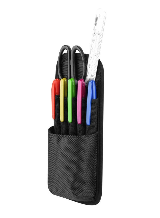 Homakover 1680D Nylon Belt Pen Holder Multifunctional Adjustable Pencil Holder Pouch Pen Sleeve Case for Sharpie Fine Point, Rulers and Scissors (Black) - Image 1
