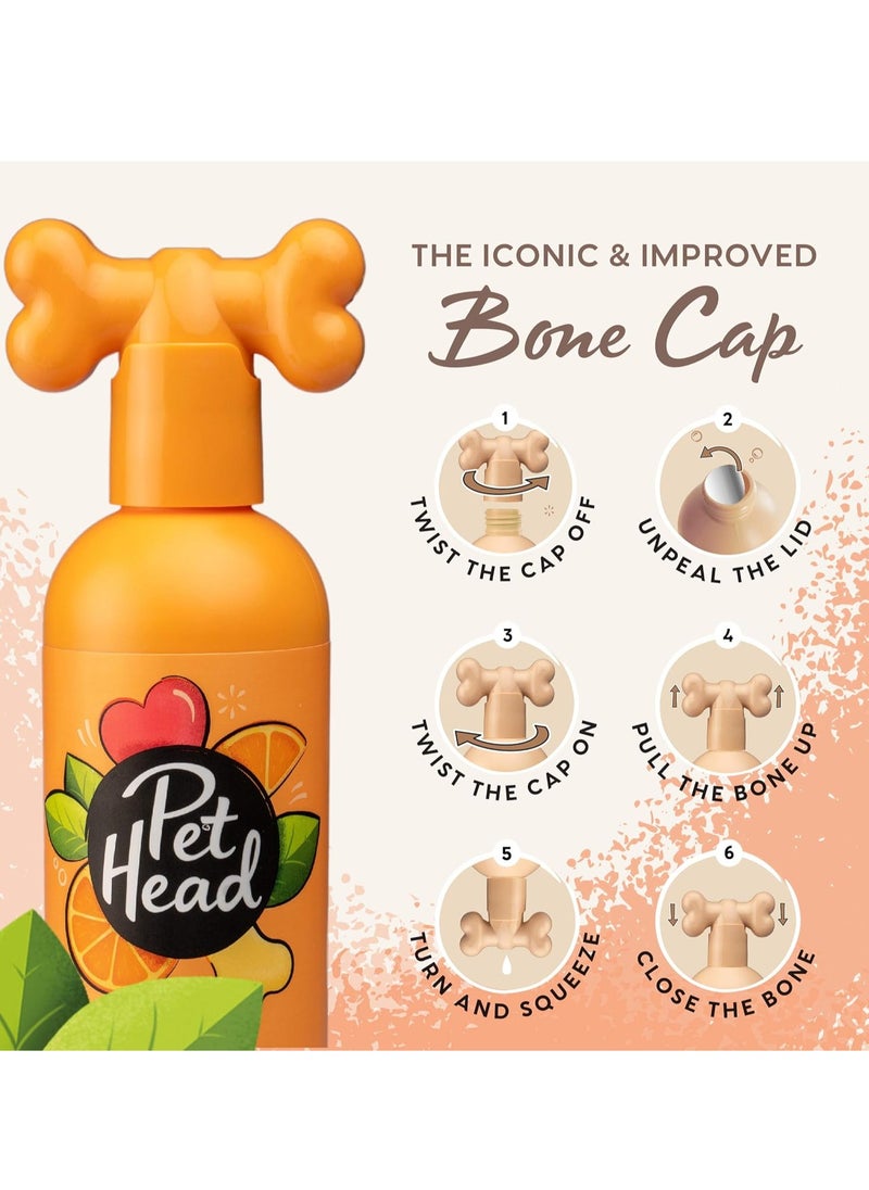 PET HEAD Dog Shampoo 300ml Ditch the Dirt Orange Scent Best Dog Shampoo for Smelly Dogs Deep Cleans Removes Odours Deodorising Vegan Pet Shampoo Professional Grooming Gentle Formula for Puppies  - Image 3