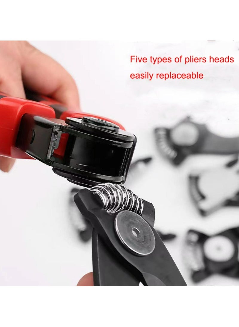 دينكس 5 في 1 مجموعة أدوات كماشة، كماشة لتكسير الأسلاك، كماشة ذات الأنف المدور، أدوات تعرية محمولة - Image 4