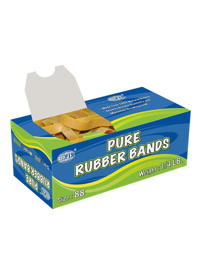 FIS Pure Rubber Band Yellow 1Boxes - FSRB88 - Image 1