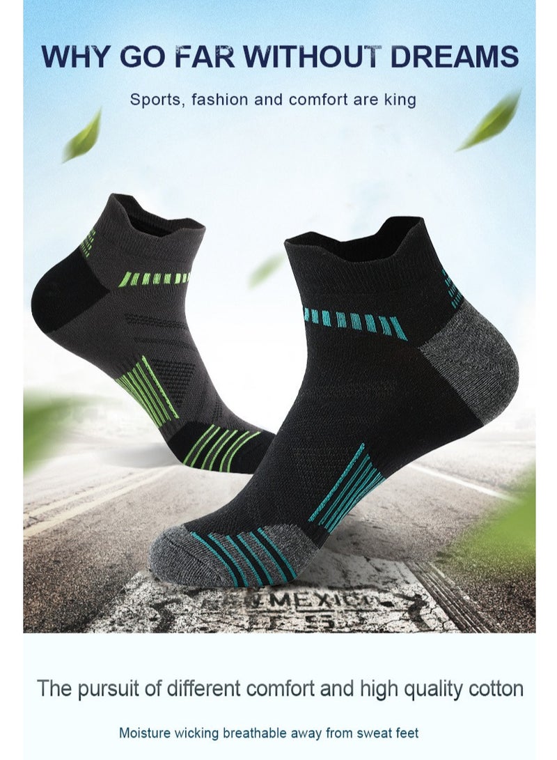 infino جوارب رياضية للرجال (6 قطع) - منخفضة الطول، تمتص العرق، مقاومة للرائحة، راحة لجميع الفصول - مثالية للأسلوب النشط، الركض والاستخدام اليومي - مجموعة الجوارب النهائية للرجال - Image 2