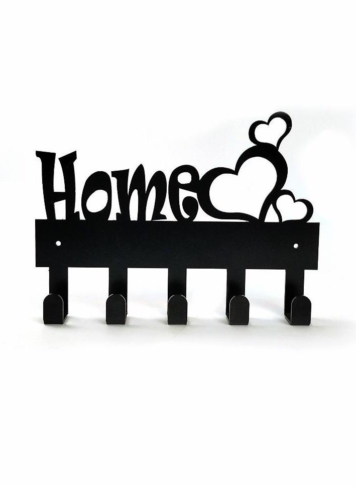 Stylish metal key holder with multiple sturdy hooks for hanging keys and accessories, it is sturdy and easy to mount on the wall, helping to organize things in a practical and tidy manner. - Image 2