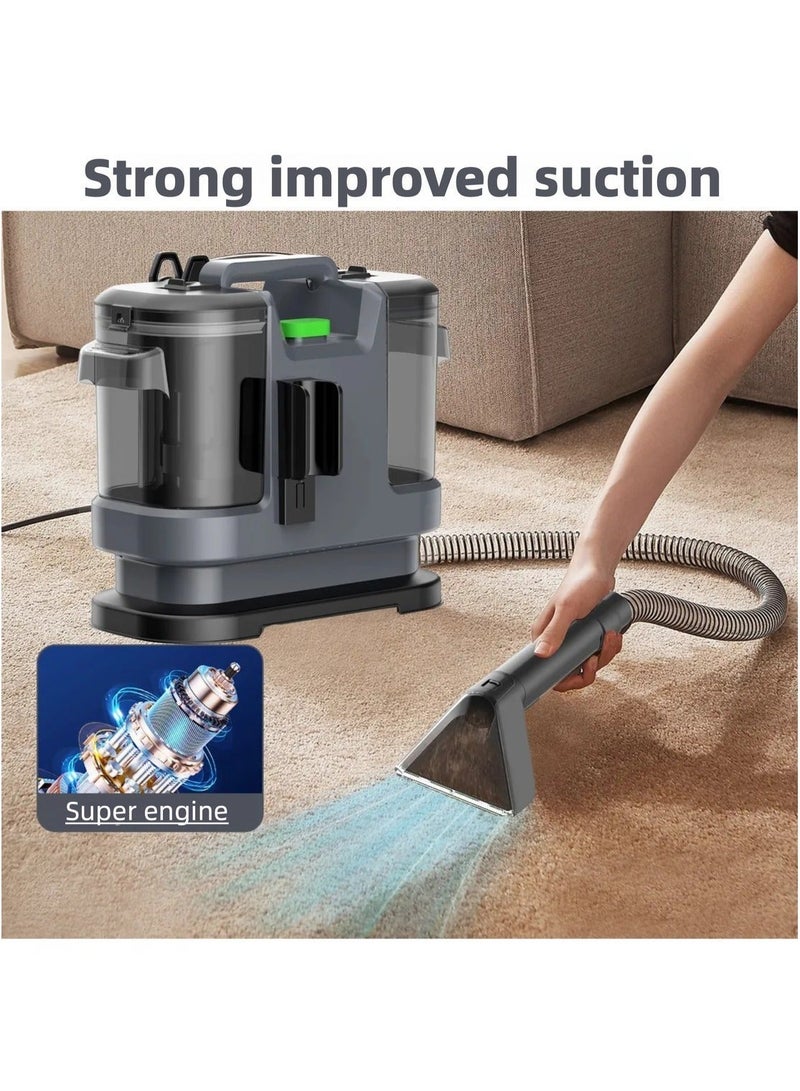 Portable Cleaner With Strong Suction Power, Dual Water Tank ,Removes Tough Stains From Carpets, Furniture, Curtains & Car Interiors | 2-Year Warranty ,Deep Stain Cleansing for Home/Office/Car2.6 L  500 W - Image 1