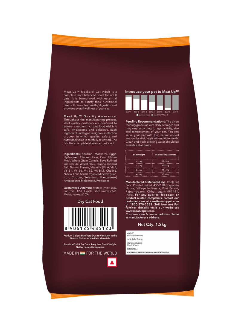 Meatup Dry Cat Food Real Mackerel (Buy 1 Get 1) - Image 2