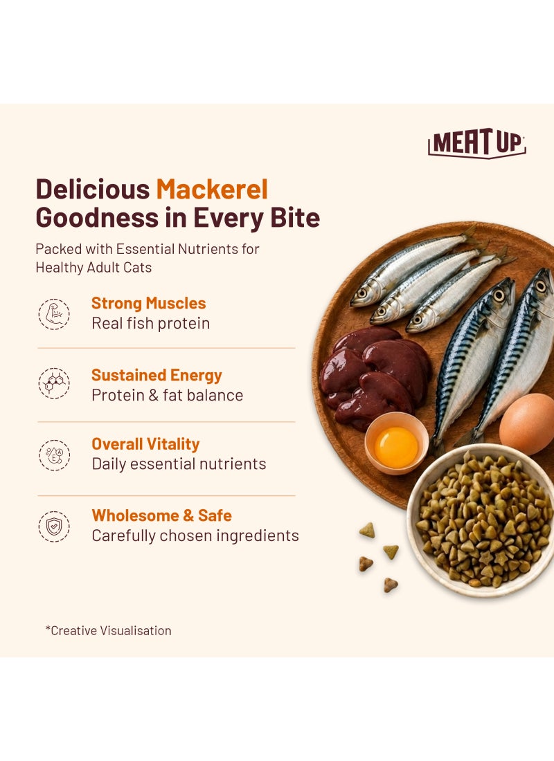 Meatup Dry Cat Food Real Mackerel (Buy 1 Get 1) - Image 4