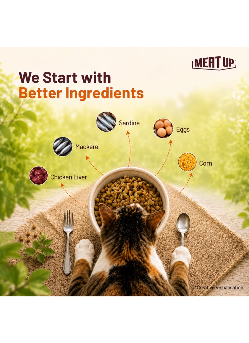 Meatup Dry Cat Food Real Mackerel (Buy 1 Get 1) - Image 5
