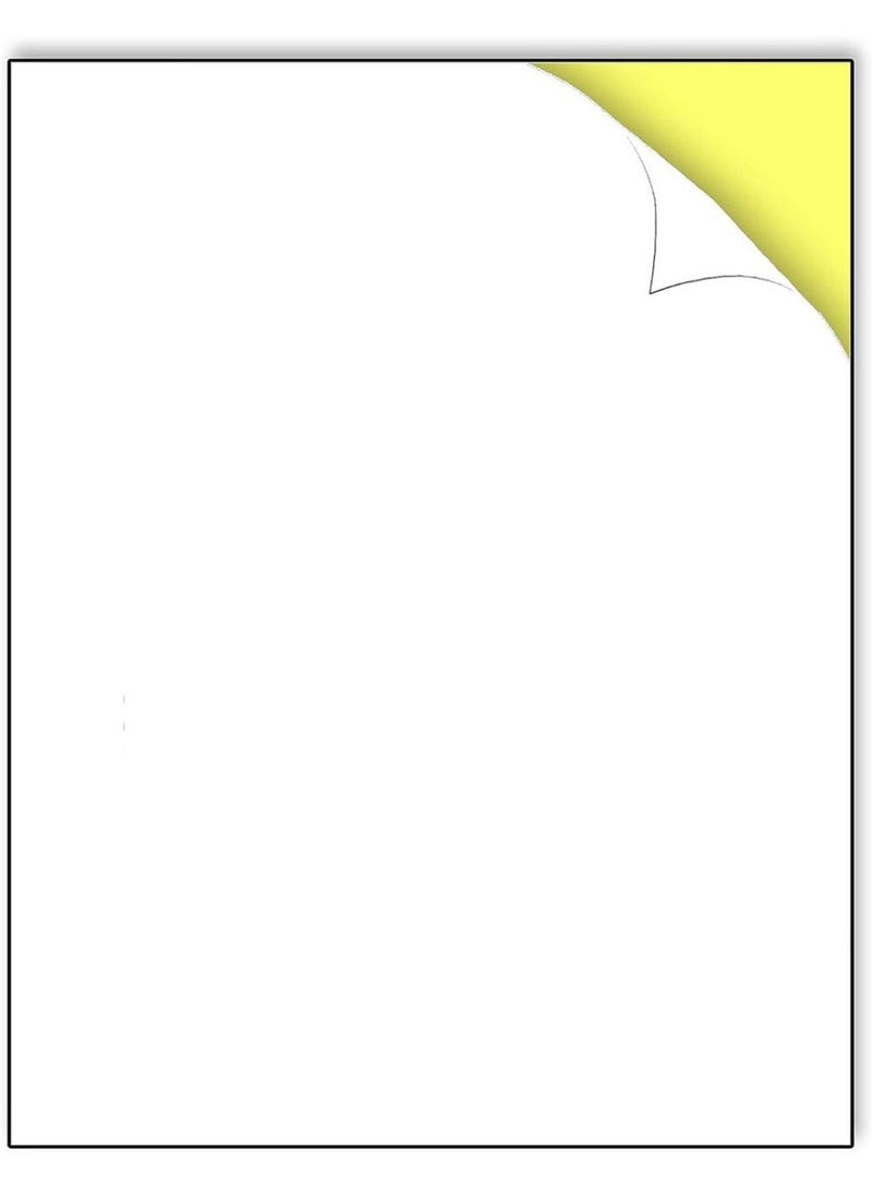 Beone 100 Printable Sheets of A4 Size Matte Sticker Paper Printing Labels, for Mailing Address, Photos & Pictures, Stationery Stickers for Trade Mark, Suitable for all Printers - Image 3