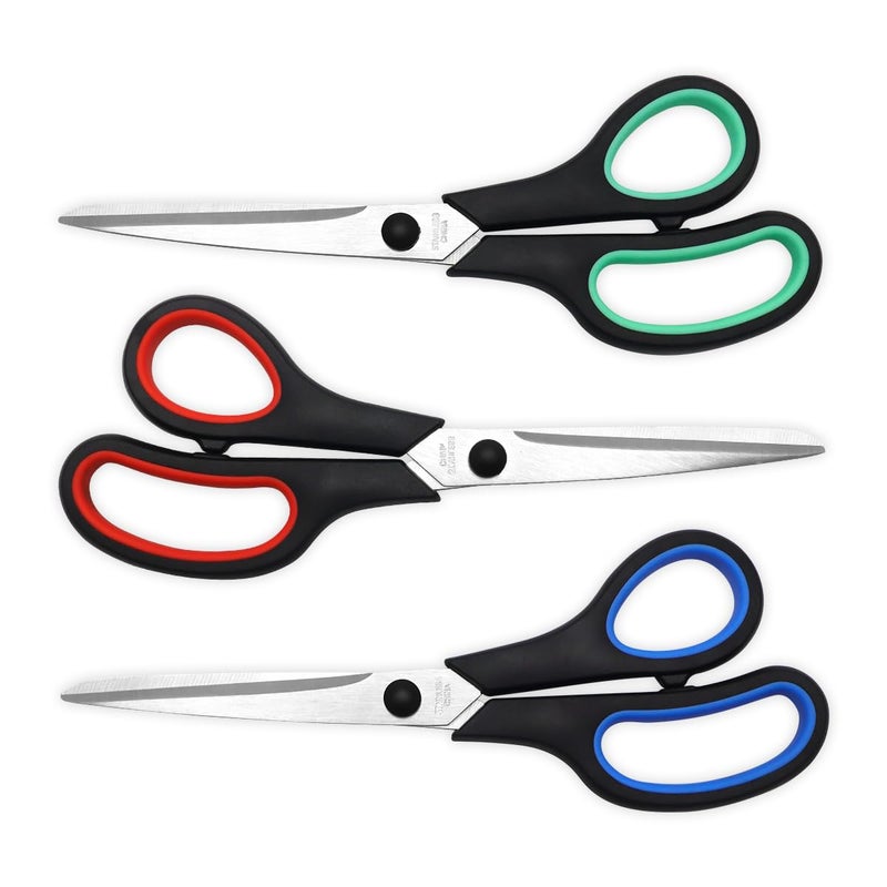Vitoler Scissors All Purpose Heavy Duty,8.5" Kitchen Scissor for Office Home School Craft Sewing Fabric Supplies, High/Middle School Student Teacher, Right/Left Hand - Image 1