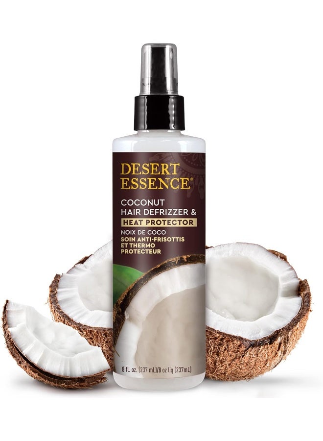 Desert Essence Coconut Hair Defrizzer & Heat Protector Spray 235 ml - Image 2