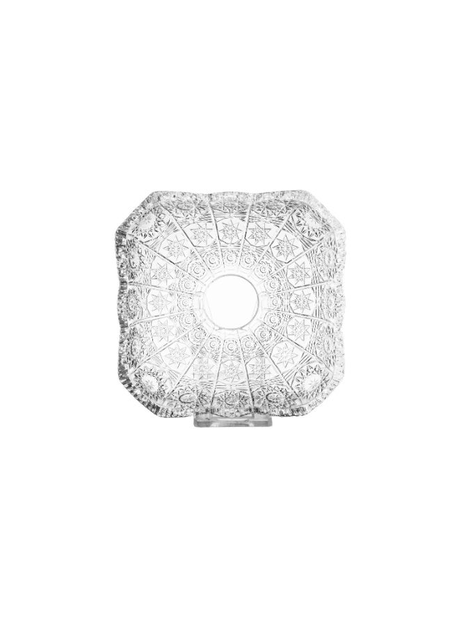 باساباش صحن للتقديم من الزجاج الصافي و المتعدد الاستخدام و تقديم مميز المقاس 17*17 سم - Image 2