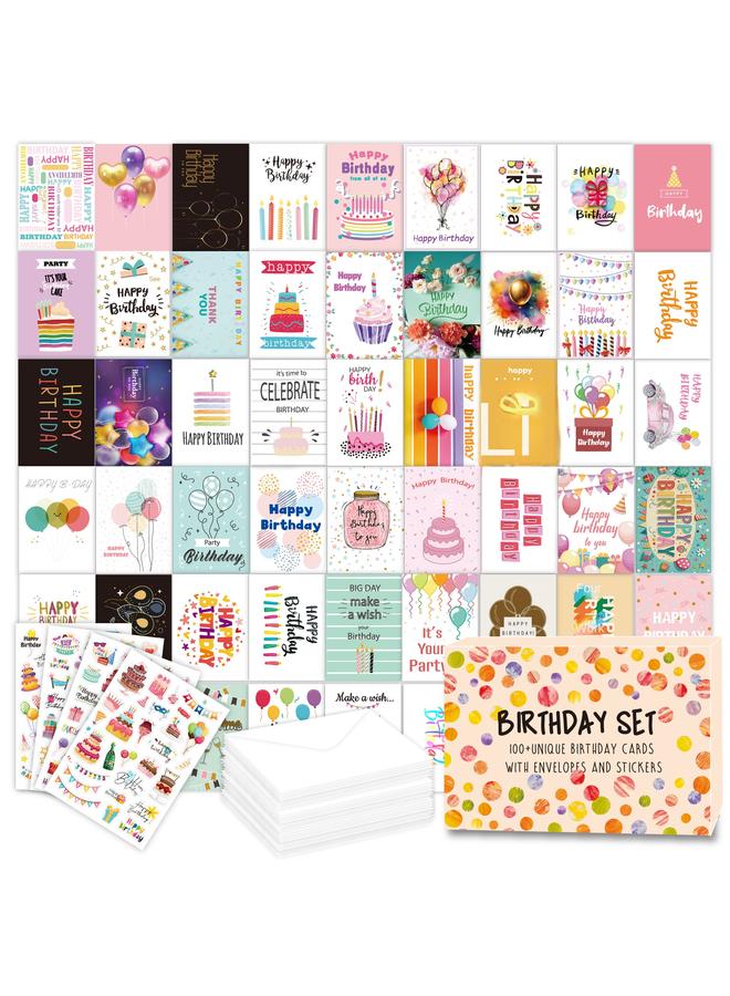 الأزرق جي دبليو مجموعة بطاقات عيد ميلاد birthday 100 مغلفات DIY INS أضعاف بطاقات عيد الميلاد - Image 2