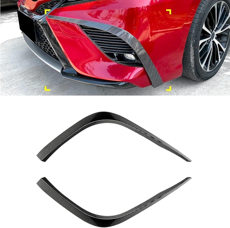 DEMULAX Gloss Black Front Bumper Vent Cover for Toyota Camry 2018-2022 - Image 2