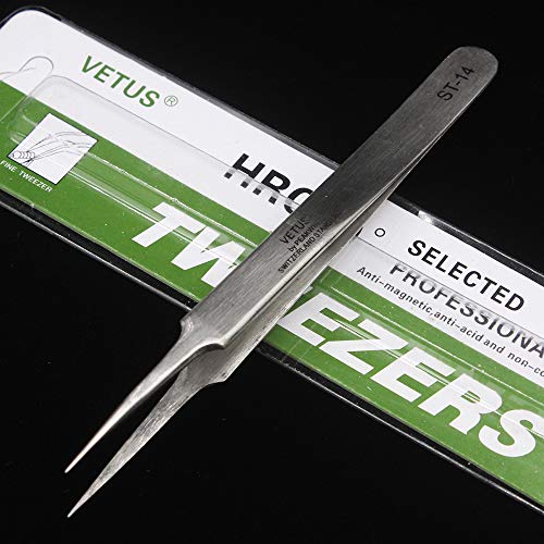 Vetus Tweezer ST-14 Non-magnetic Stainless Steel Pointed Tip - Image 2