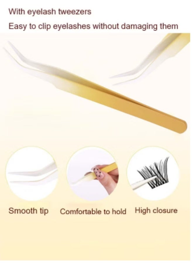 الرموش اللاصقة الذاتية مظهر طبيعي ، لا غراء مطلوب (رموش مغناطيسيه) الرموش العنقود مع الرموش العنقود الملمسة ، 48 جهاز كمبيوتر شخصي قابل لإعادة الاستخدام الرموش اللاصقة الذاتية للمبتدئين ، تمديدات الرموش DIY للاستخدام المنزلي - Image 3