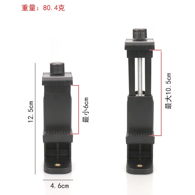 Live Mobile Phone Clip Tripod Clip Horizontal S Vertical S Selfie Stick Triangle Bracket Fixed 360 Rotating Clip - Image 4