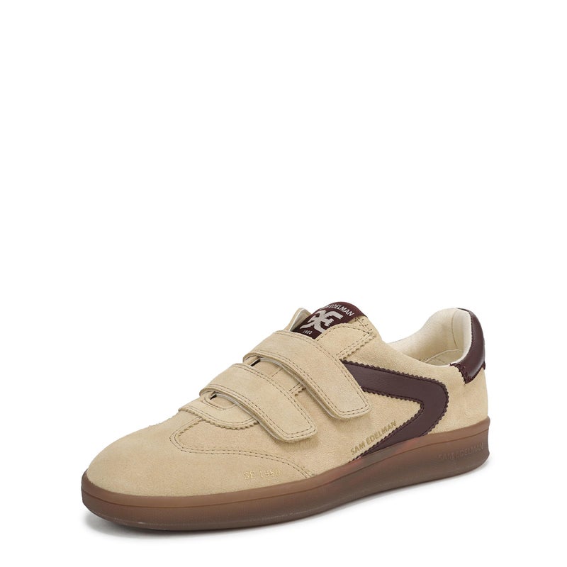 Sam Edelman Women's Talia Sneaker, Wheat Whisper/Plum Wine, 10