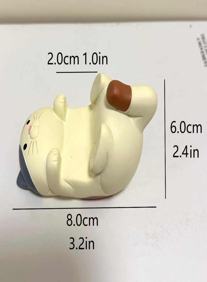 Eysinyge Resin Cat Figurine Phone Stand - Sturdy Design to Hold Smartphones Without Tipping, Cute Phone Holder Gift for Cat Lovers, Desk Decor Accessory 5.7 oz 3.3 x 2.3 x 2.0 in - Image 4