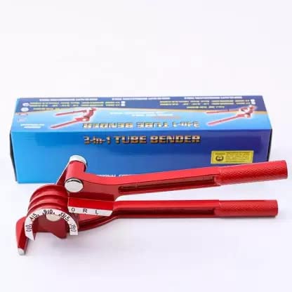 Helmik 180 degree Aluminum 3 in 1 Heavy Duty Manual Pipe Tube Bending Tool Pipe Tube bender Manual Elbow Tool Manual Elbow Tool Pipe Cutter Size 14 6mm 516 8mm and 38 10mm - Image 2