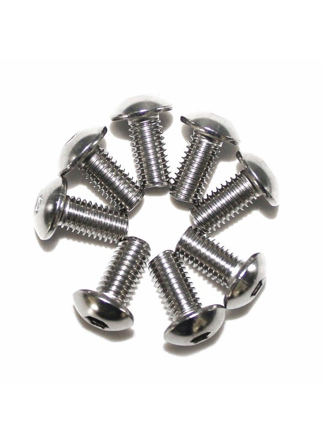 Fullerkreg Button Head Hex Drive Screw Passivated 18-8 Stainless Steel, M6 x 1.0 mm Thread M6 x 12mm - Image 3